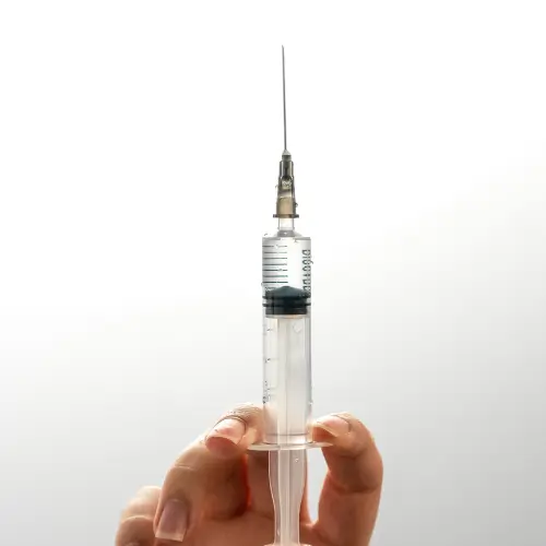 Injectable aesthetic solution used in facial treatments