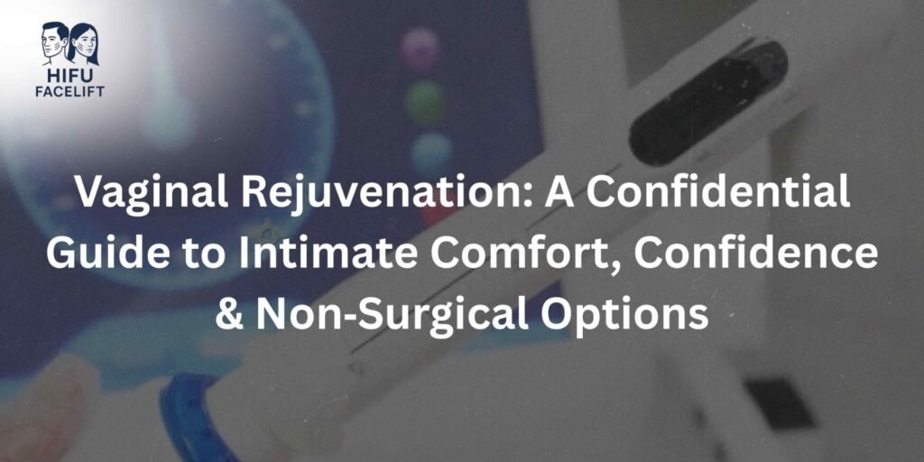 Educational banner about non-surgical skin tightening benefits