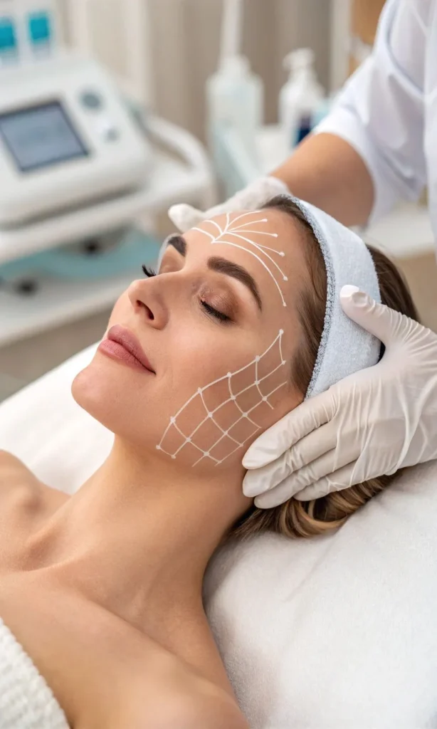 Facial skin mapping before HIFU facelift for accurate ultrasound delivery